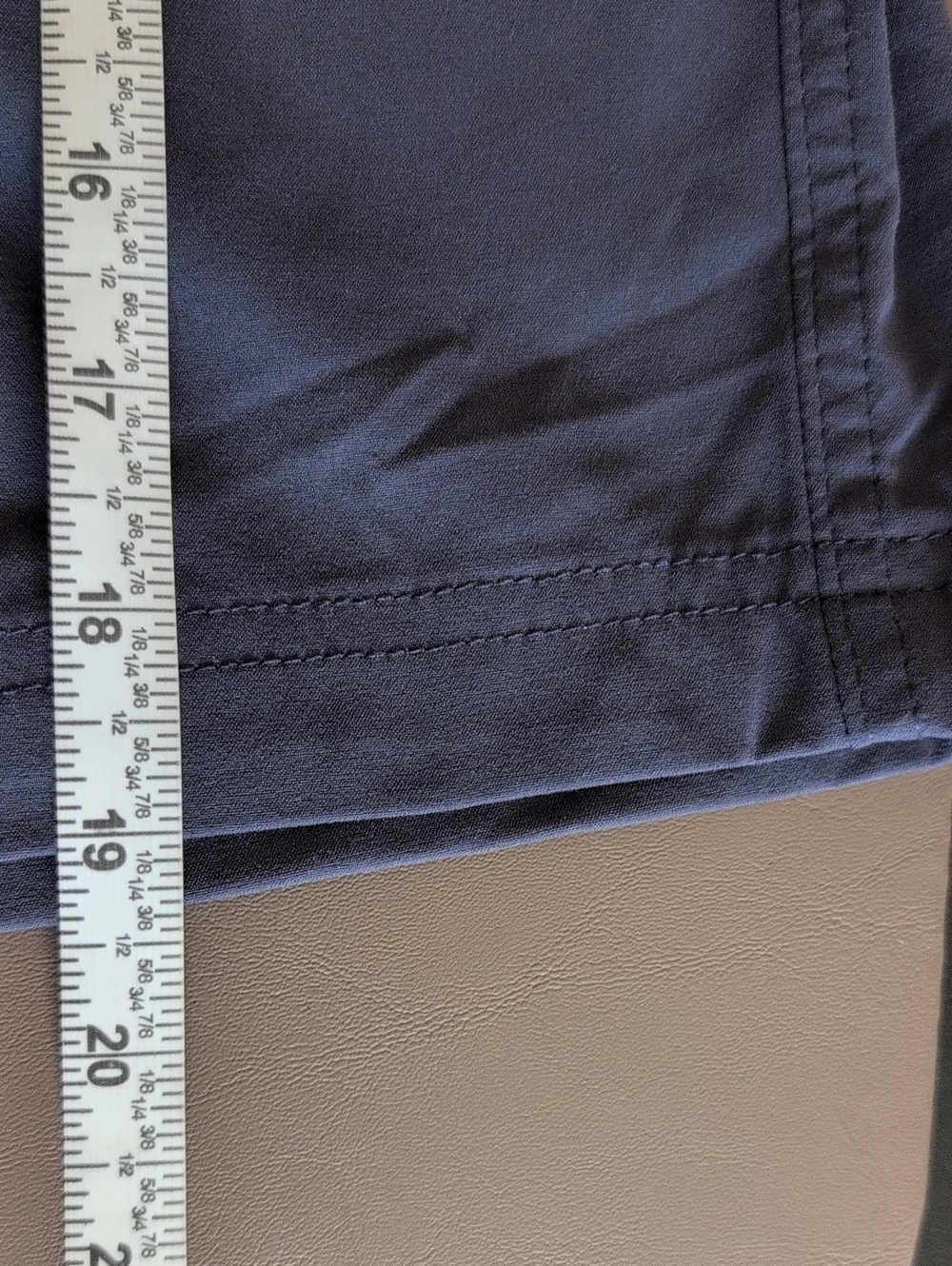 Columbia Women's Dark Blue Bermuda Shorts with Dual Button Waist - Picture 8 of 12